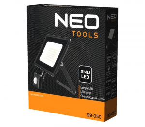 Neo Tools 99-050 Reflektor mozg&aacute;s&eacute;rz&eacute;kelős SMD LED 50W 4000lm 230V